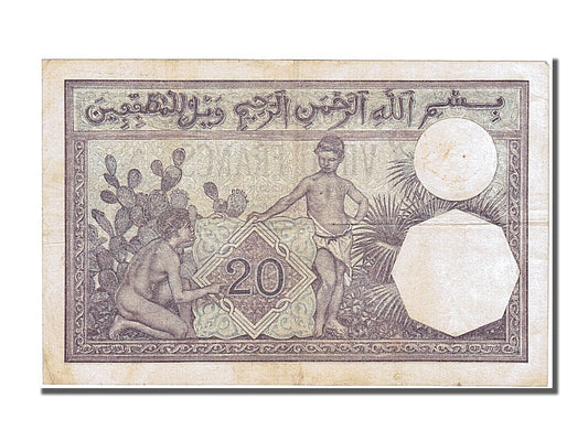 Bankovka,
Alžírsko,
20 franků