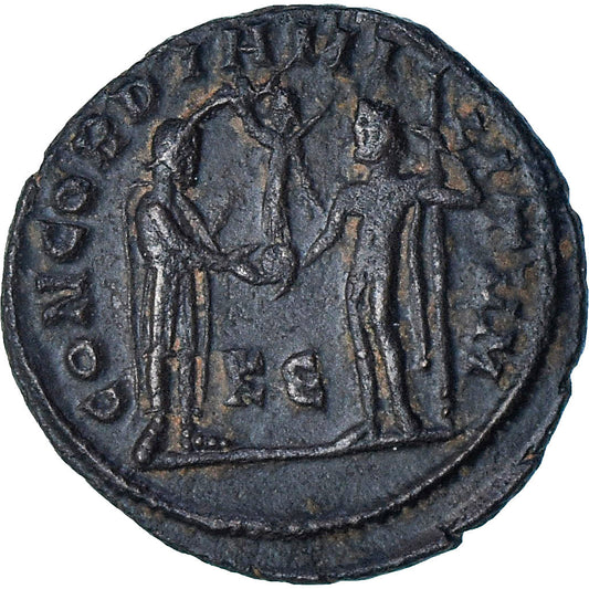 Maximianus,
Æ radiační zlomek,
295-299