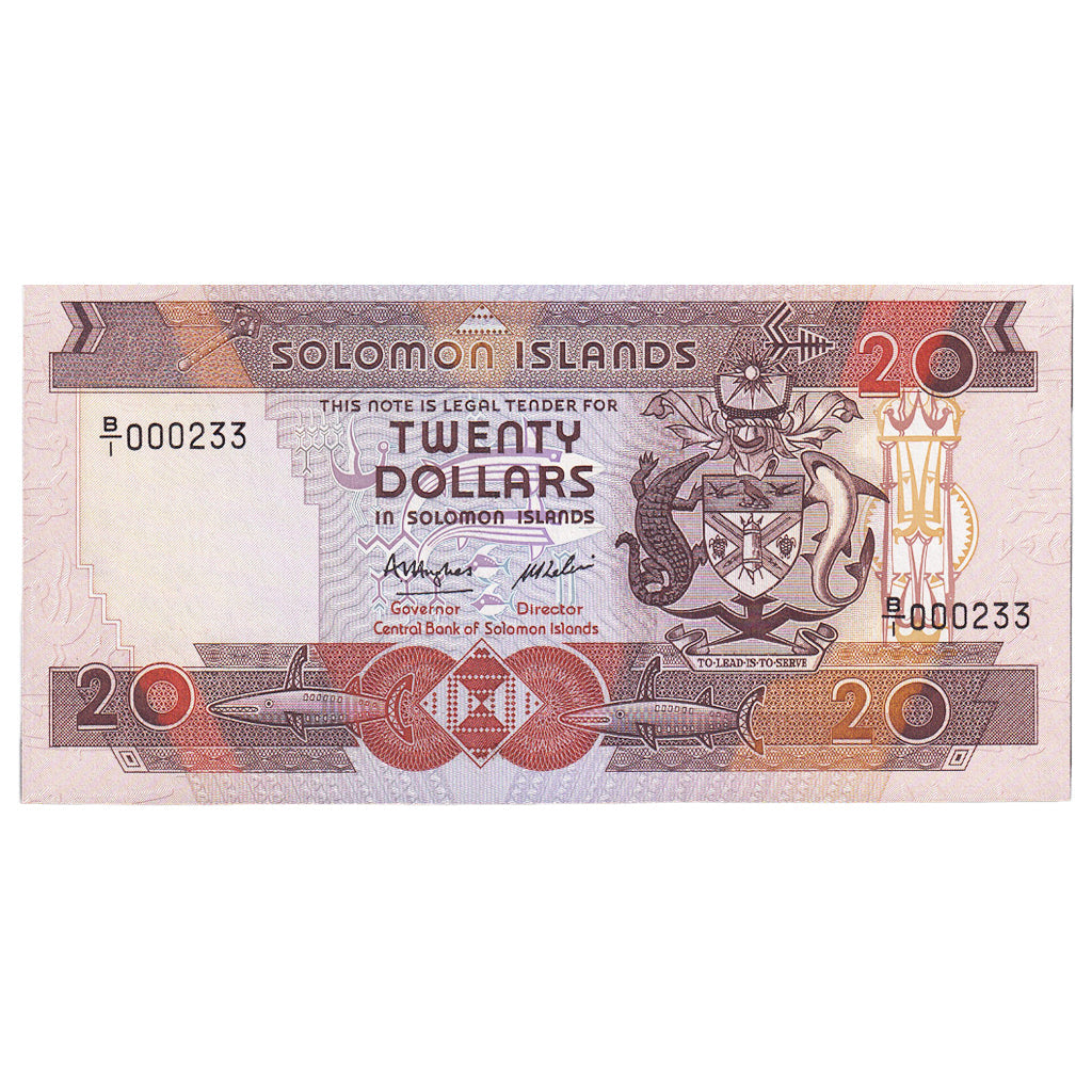 Bankovka,
Šalamounovy ostrovy,
20 dolarů