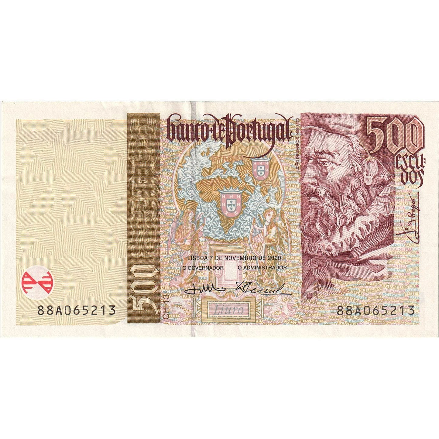 Portugalsko,
500 escudo,
2000-11-07