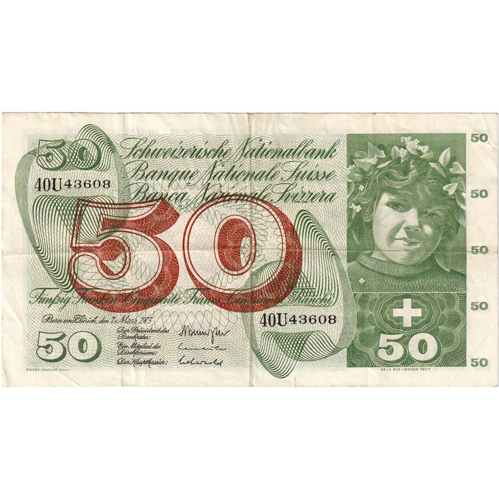 Švýcarsko,
50 Franken,
1969-01-15