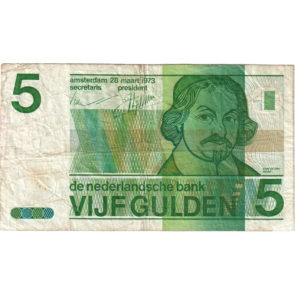 Nizozemí,
5 zlatých,
1973-03-28
