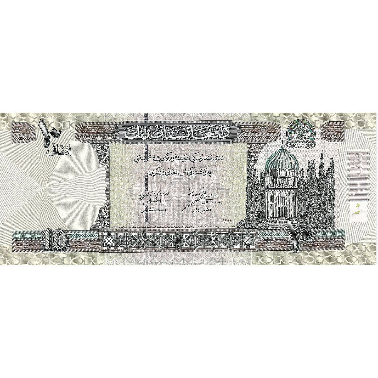 Afghánistán,
10 Afghánců,
2002