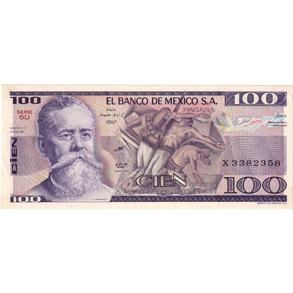 Mexiko,
100 pesos,
1981-01-27