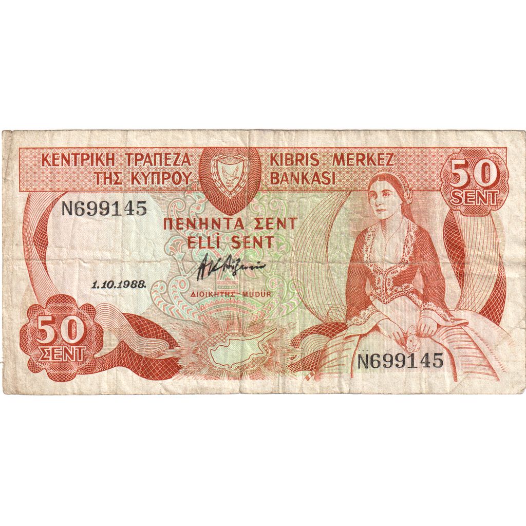 Kypr,
50 centů,
1987-04-01