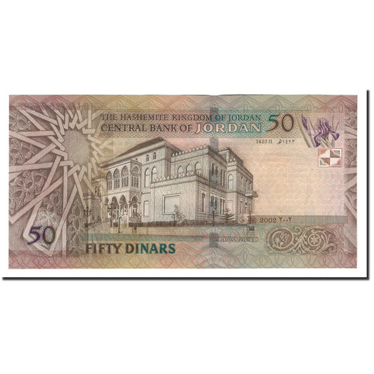 Bankovka,
Jordán,
50 dinárů