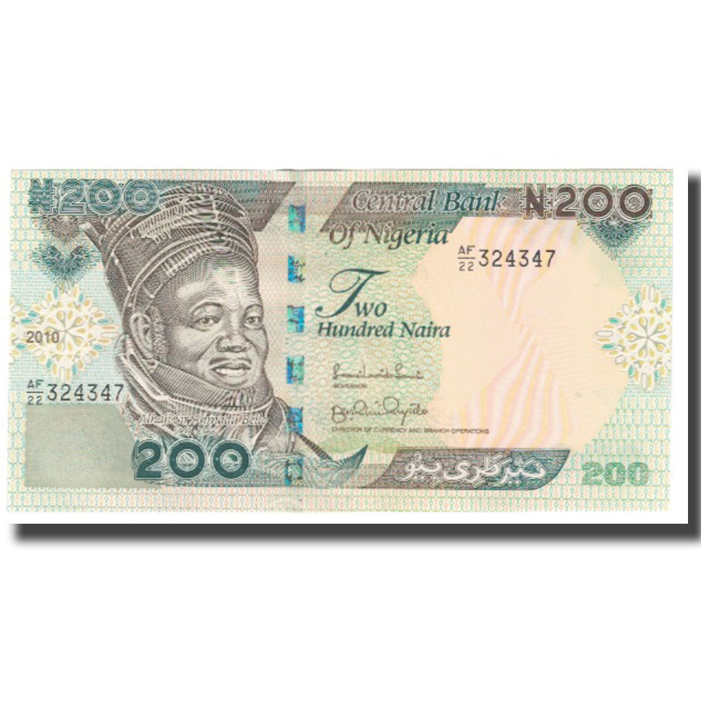 Bankovka,
Nigérie,
200 Naira