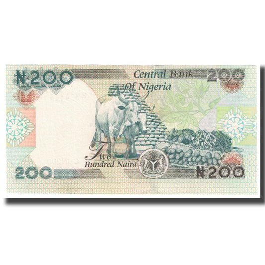 Bankovka,
Nigérie,
200 Naira