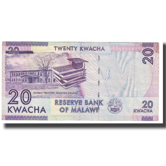 Bankovka,
malawi,
20 Kwacha