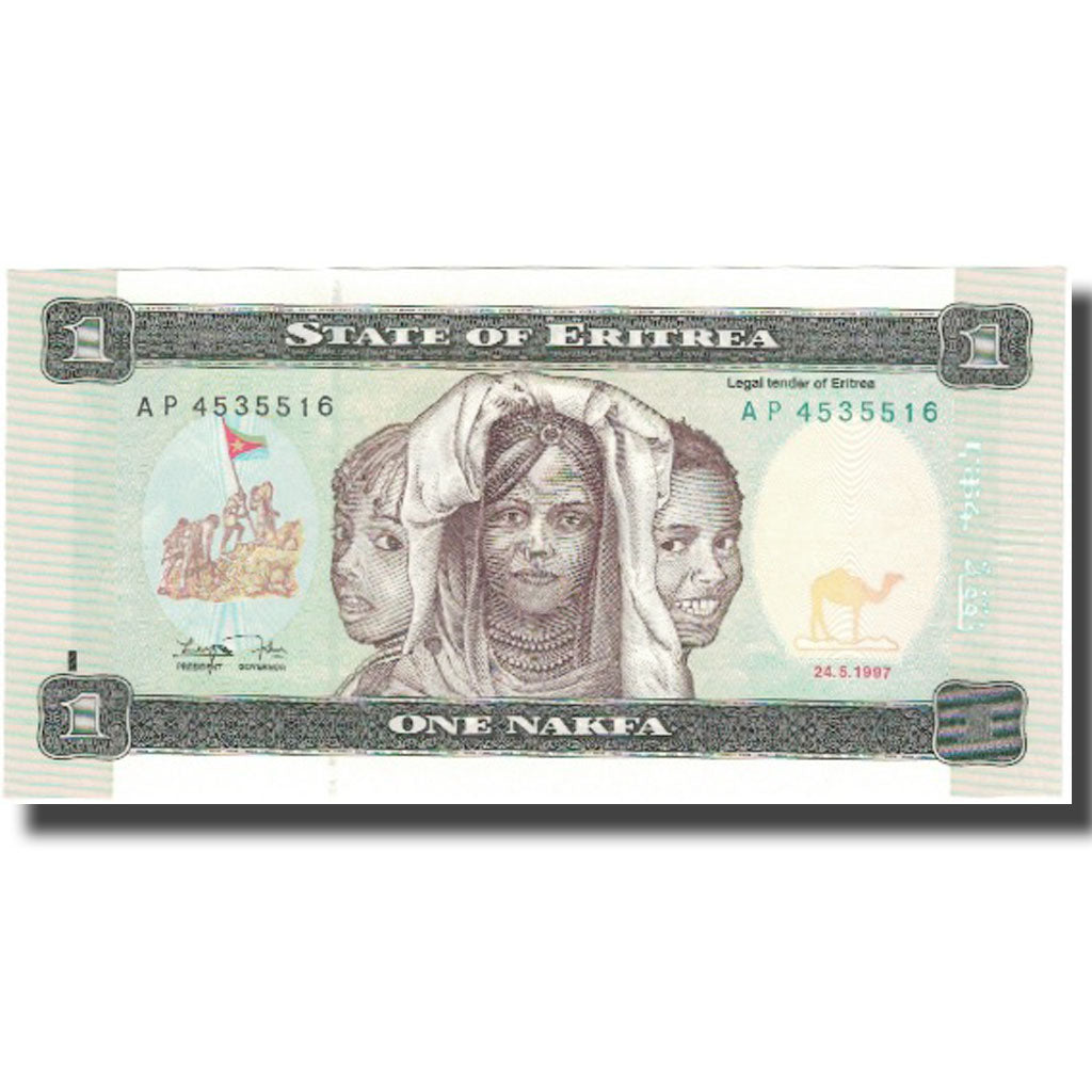 Bankovka,
Eritrea,
1 Nakfa