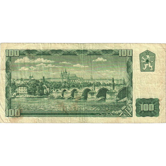 Bankovka,
Československo,
100 korun