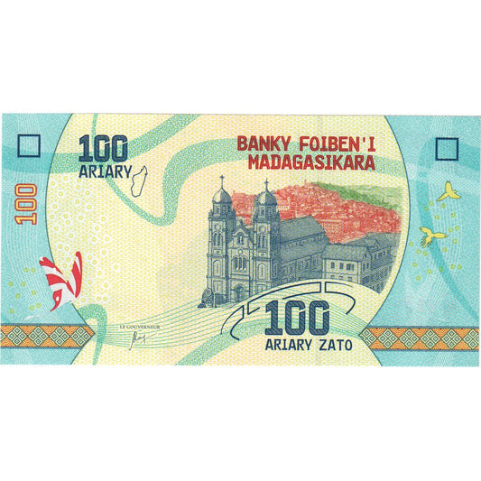 Madagaskar,
100 ariary,
UNC(65–70)