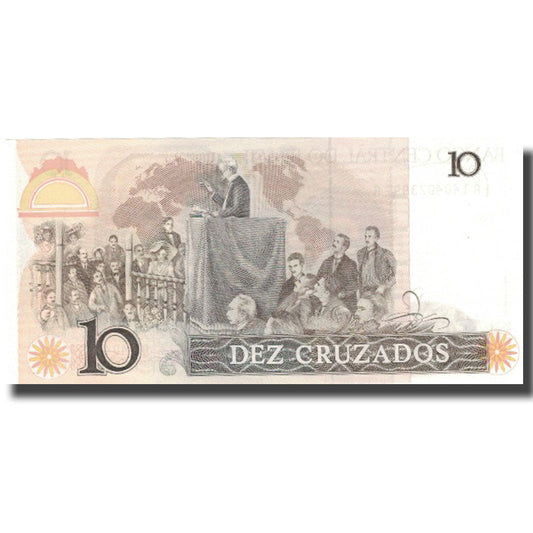 Bankovka,
Brazílie,
10 Cruzados