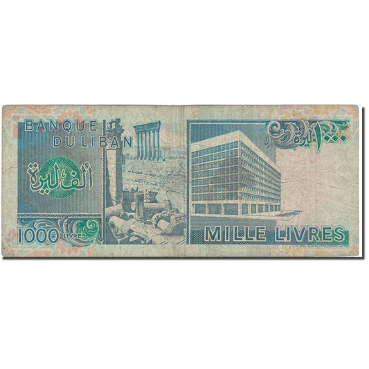 Bankovka,
Libanon,
1000 Livre