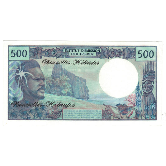 Bankovka,
Nové Hebridy,
500 franků