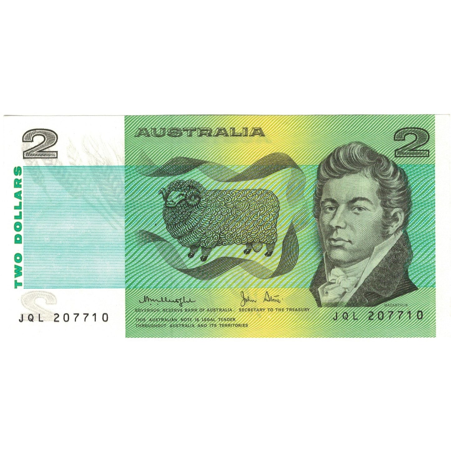 Bankovka,
Austrálie,
2 dolary