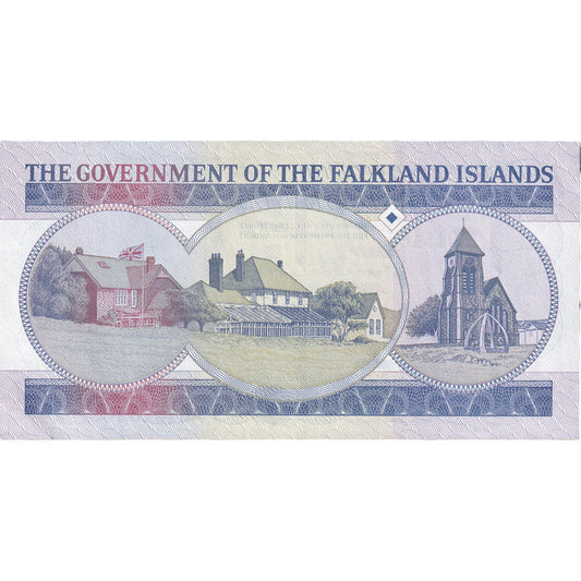 Bankovka,
Falklandské ostrovy,
1 libra