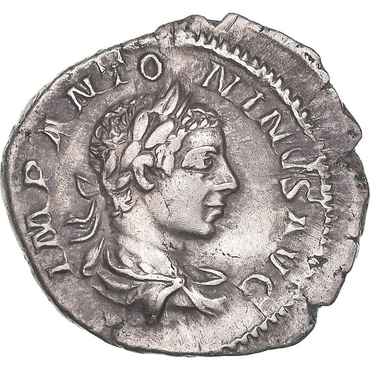 Mince, 
  
  Elagabalus, 
  
  denár