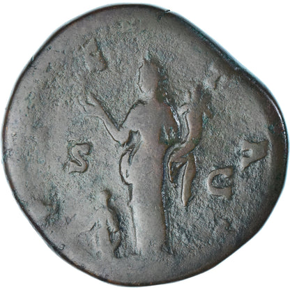 Mince, 
  
  Faustina I, 
  
  Sestertius