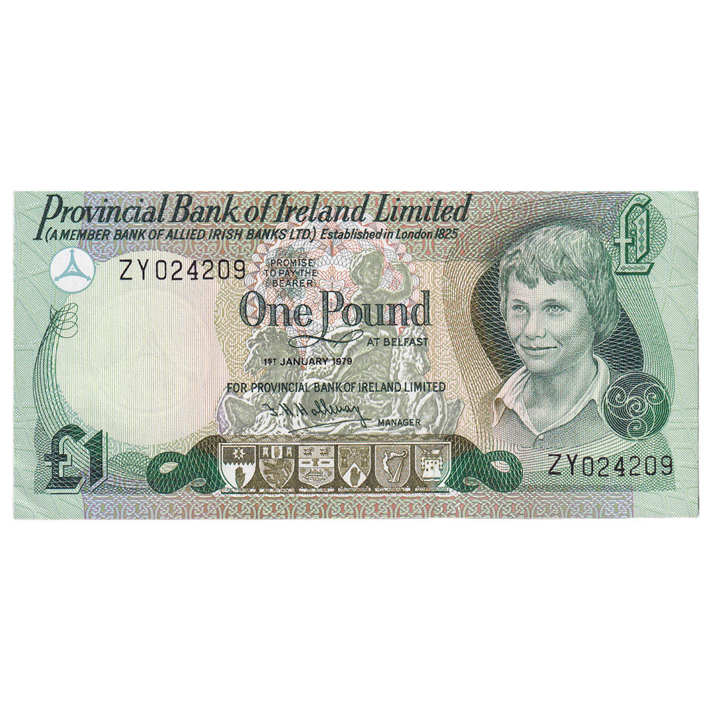 Bankovka, 
  
  Severní Irsko, 
  
  1 libra