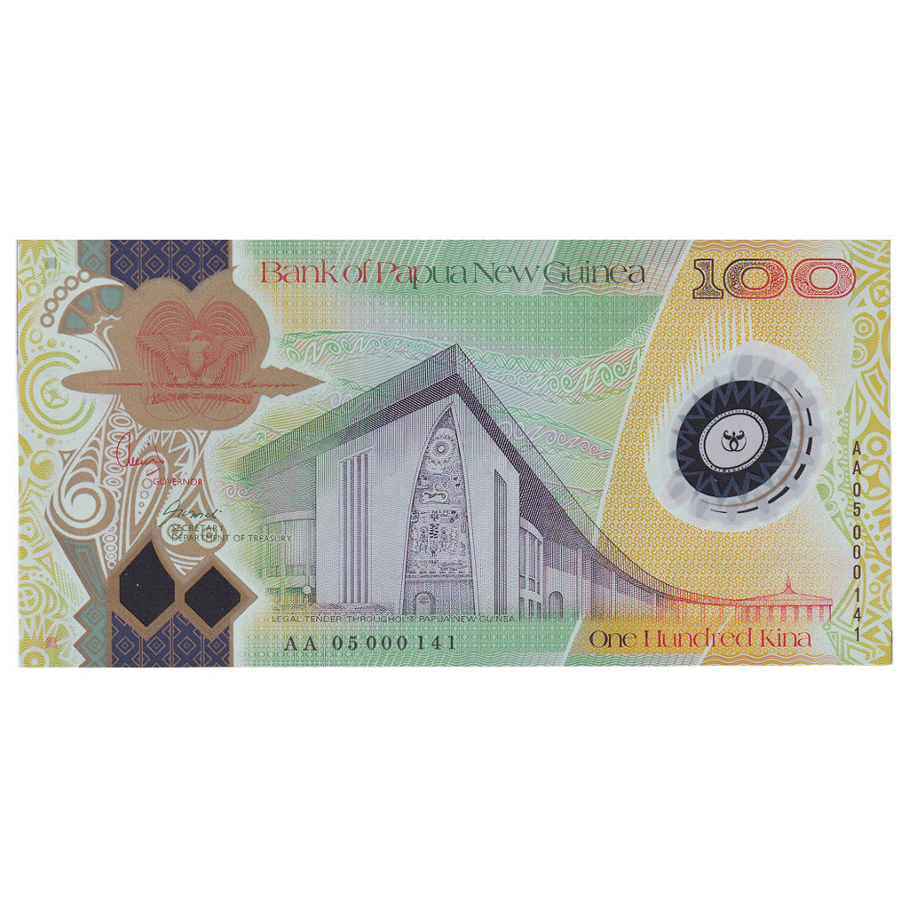 Bankovka, 
  
  Papua Nová Guinea, 
  
  100 Kč