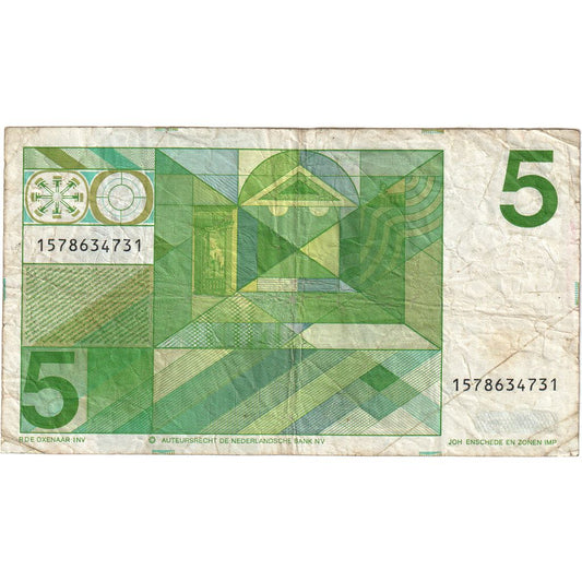 Nizozemí, 
  
  5 zlatých, 
  
  1973-03-28
