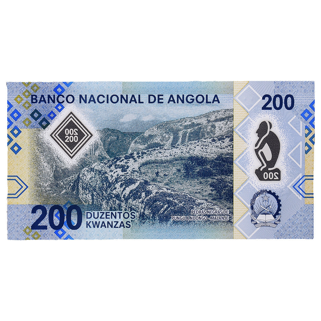 Bankovka, 
  
  Angola, 
  
  200 kwanz