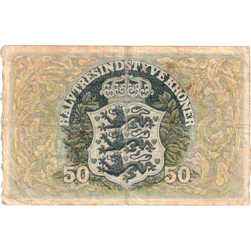Dánsko, 
  
  50 korun, 
  
  1941