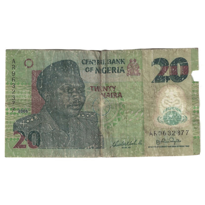 Bankovka, 
  
  Nigérie, 
  
  20 Naira