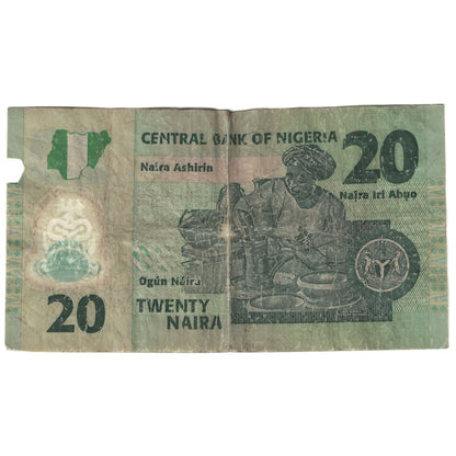 Bankovka, 
  
  Nigérie, 
  
  20 Naira