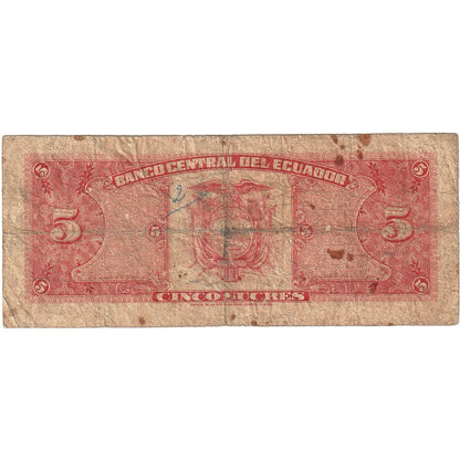 Ekvádor, 
  
  5 Sucres, 
  
  1980