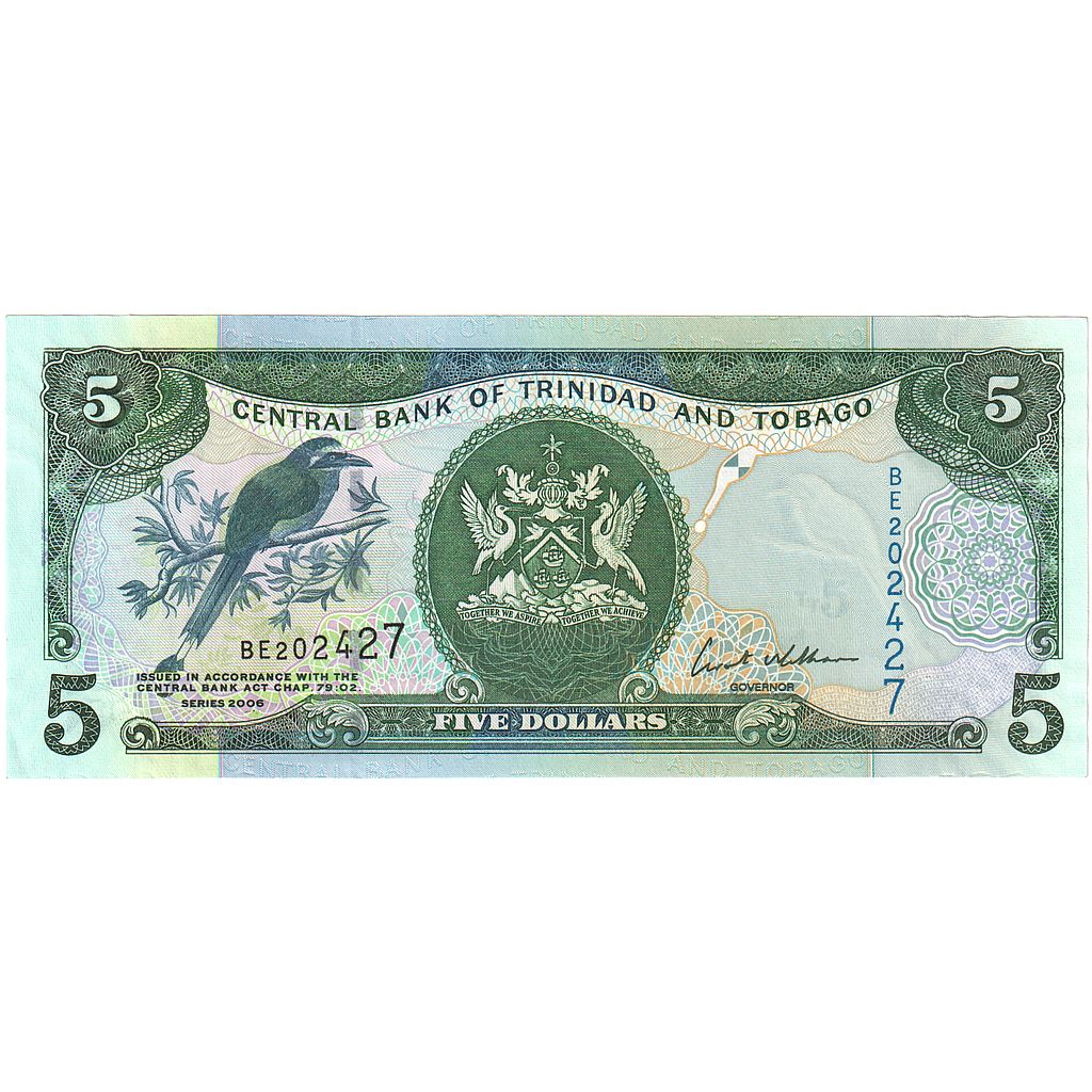 Trinidad a Tobago, 
  
  5 dolarů, 
  
  2006