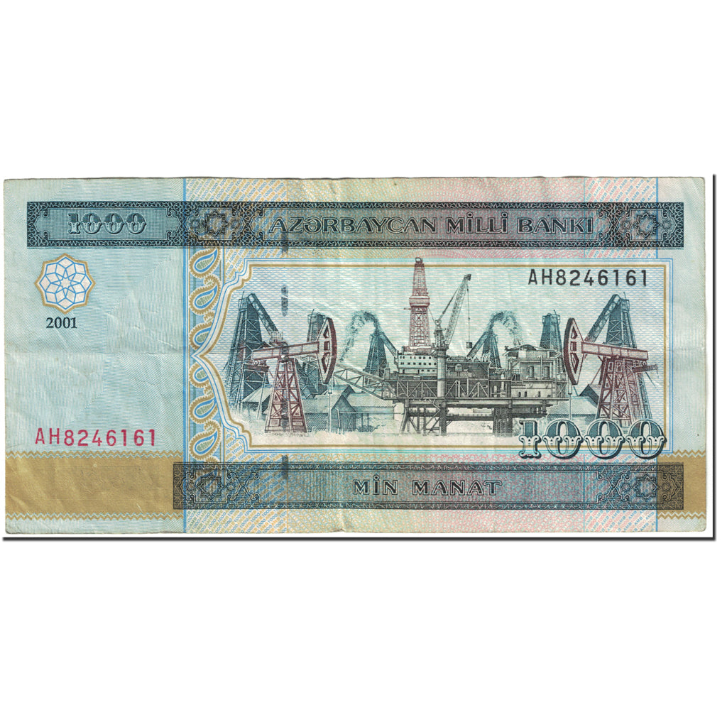 Bankovka, 
  
  Ázerbajdžán, 
  
  1000 manatů
