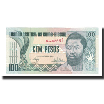 Bankovka, 
  
  Guinea-Bissau, 
  
  100 pesos