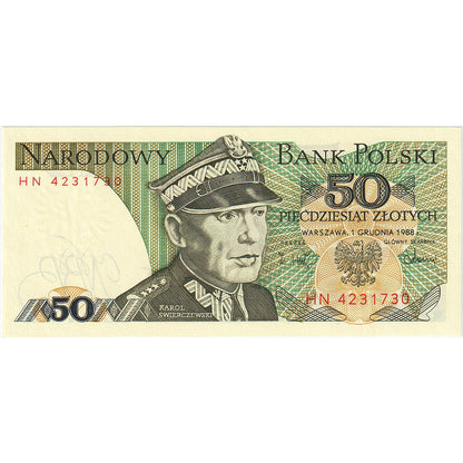 Bankovka, 
  
  Polsko, 
  
  50 zlotých