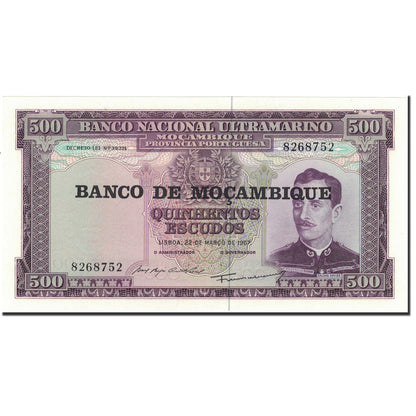 Bankovka, 
  
  Mosambik, 
  
  500 Escudos