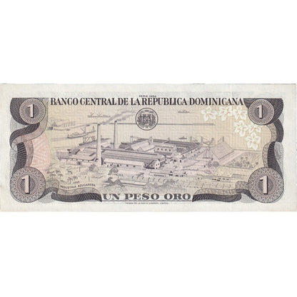 Bankovka, 
  
  Dominikánská republika, 
  
  1 peso Oro