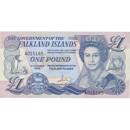 Bankovka, 
  
  Falklandské ostrovy, 
  
  1 libra