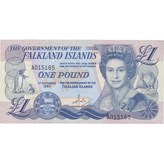 Bankovka, 
  
  Falklandské ostrovy, 
  
  1 libra